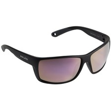 Bajio Bales Beach Sunglasses, Black Matte Frame, Rose Mirror Glass Lens