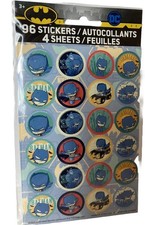 Batman DC Comics Superhero Stickers 4-Sheet Set Kids Crafts New Sealed Pack