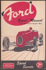 FORD SPEED MANUAL. V-8, SIX, A & B, LINCOLN, MERC.
