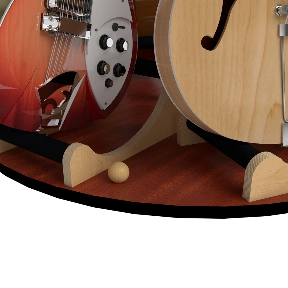 Soporte giratorio para seis guitarras The Carousel™ Deluxe | Nitro Safe | Hecho en EE. UU. Foto 4 de 4