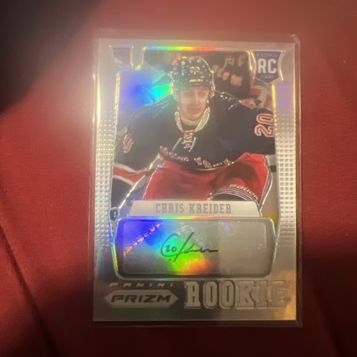 2012-13 Panini Prizm Chris Kreider Rookie Auto New York Rangers