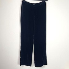 New Chico's Silk Velvet Vasha High Waist Velour Pant Women's Small Chico's 0.5 