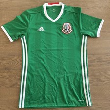 Adidas Mexico 2016/17 Home Soccer Jersey Green ClimaCool Mens Medium Authentic