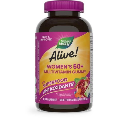 Way Alive! Women's 50+ Gummy Multivitamin, B-Vitamins, Mixed Berry