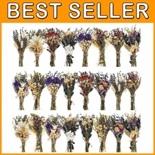 Mini Dry Flowers for Vase - 24 Pcs Boho Dried Flower Bouquet