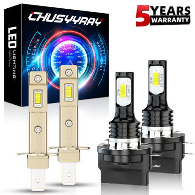 H1+H11B For Hyundai Elantra 2007-2010 4x LED Headlight Kit High&Low Beam Bulbs