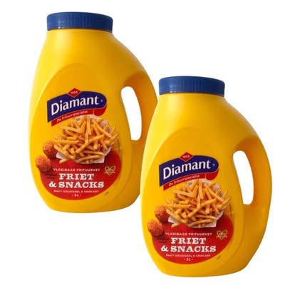 (5,83 EUR/l) Diamant Frittierfett Flüßig 2x 3 Liter Öl Pommes Imbiss Holland