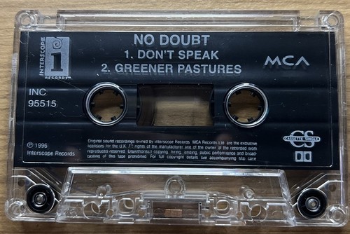 Don't Speak No Doubt Single Cassette Tape 1996 - Picture 6 of 6