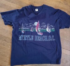 Vintage Myrtle Beach 2xl Anvil Graphic T Shirt Single Stich