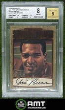 Jim Brown BGS 8 Auto 9 1999 Donruss 404/1000 All Time Gridiron Kings Browns 2490