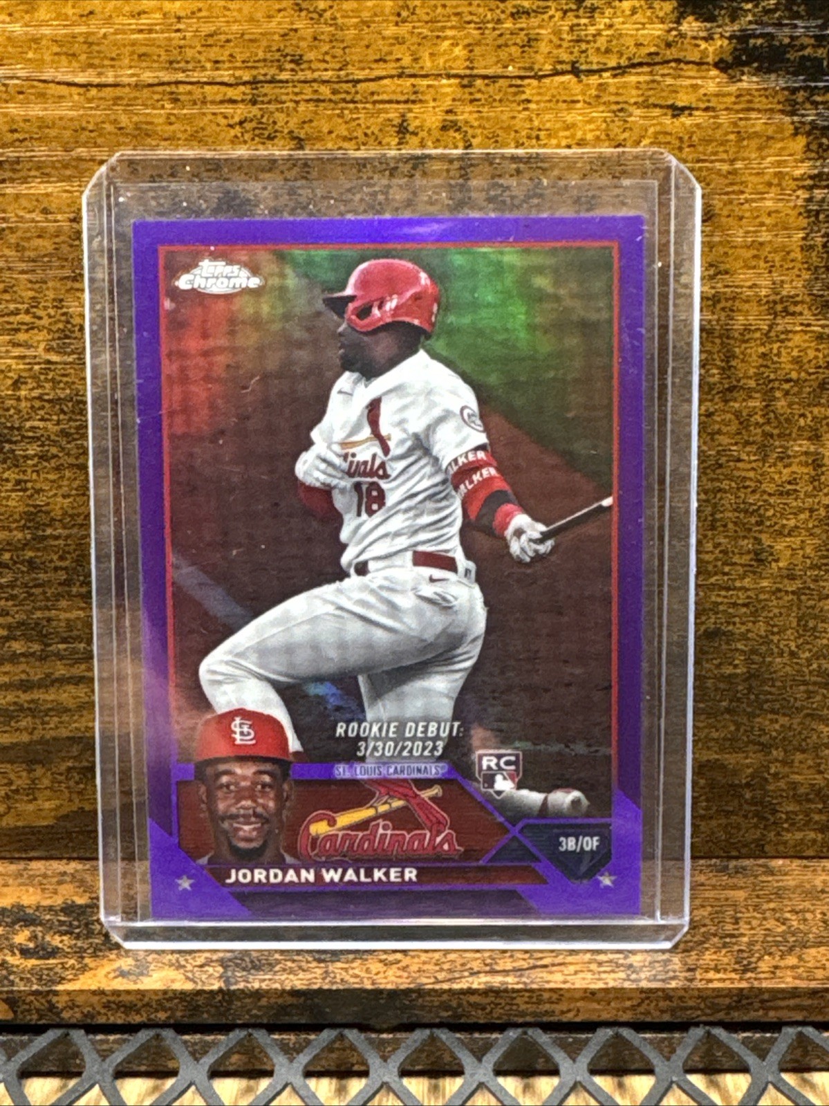 Jordan Walker 2023 Topps Chrome Update Purple Debut /250 #USC150 Cardinals