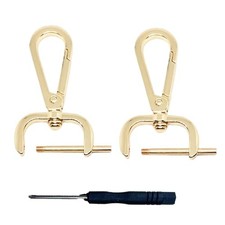 NIIIYTYB 2Pcs Snap Hook Swivel Clasp Set 1 Inch Detachable 1 inch gold