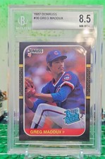 1987 Donruss - Rated Rookie Greg Maddux #36 Cubs (RC) BGS 8.5 NM-MT +