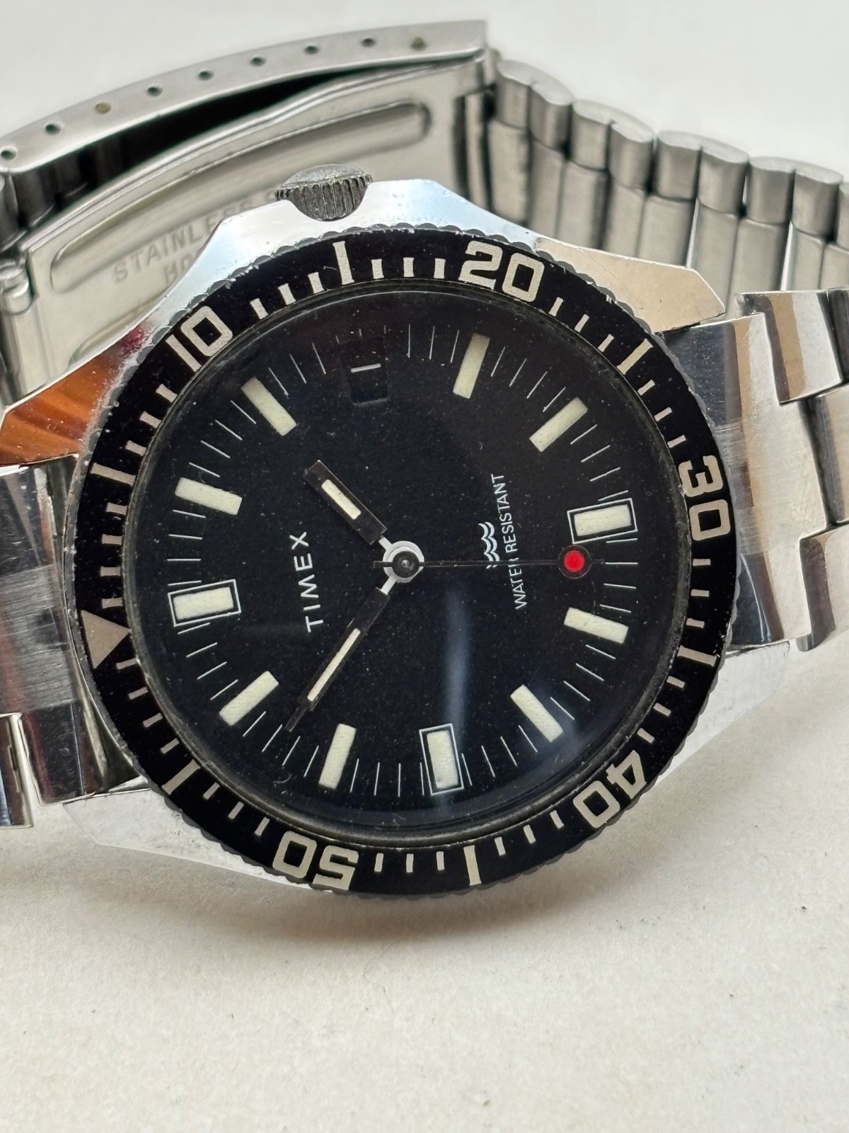 Timex Marlin Red Dot Mechanical automatic diver m… - image 4