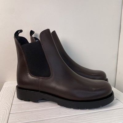 Kleman Tonnant Mens Size US 10 EU 43 Brown Leather Pull On Chelsea Style Boots