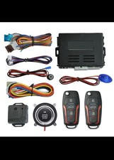Smart Start System Car Alarm Remote Start Kit with 2 Remotes Keyless Entry