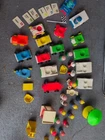 VINTAGE 1970s Fisher Price LITTLE PEOPLE Lot 19 Figures Car Chair Dentist Trike