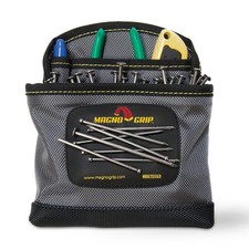 3-Pocket Nail Pouch with Integrated Magnetic Storage - Durable 1680D Ballisti...