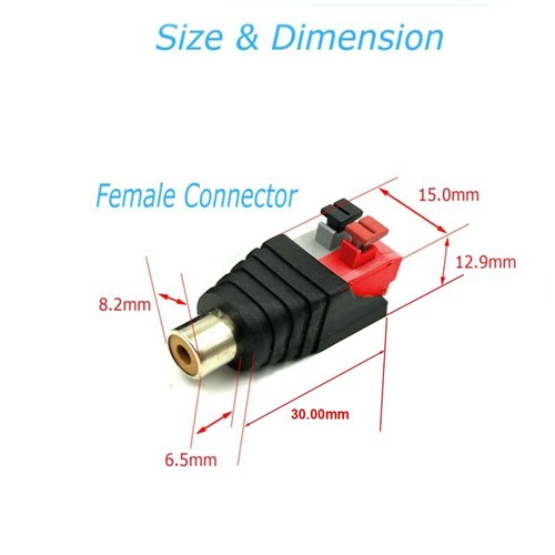 Lignes de conversion connecteurs adaptateurs lot pi��ces d��tach��es 1 paire aud - Photo 9/10
