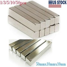1/5/10/50pack 50x10x10MM Neodymium Block Magnet Super Strong Rare Earth Magnets