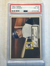 1952 Topps #122 Jack Jensen PSA 4