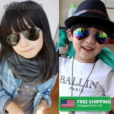 Polarized Aviator Sunglasses Kids Flash Mirror Lens Teens Junior Boys Girls