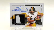 2022 IMPECCABLE HINES WARD WORN ON-CARD PATCH AUTO SSP /25 SB CHAMP