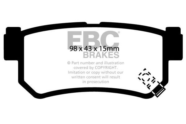 EBC PD01KR249 HIGH PERFORMANCE BRAKE KIT Rear