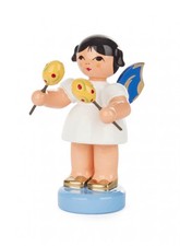 Angel Standing With Maracas Blue Wings New Height 6cm Music Angel Rhythmusbote