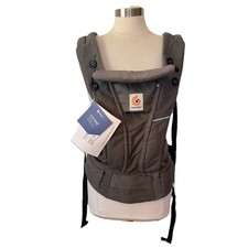 NEW Ergobaby Omni Breeze Baby Carrier Graphite Grey SoftFlex Mesh Adjustable