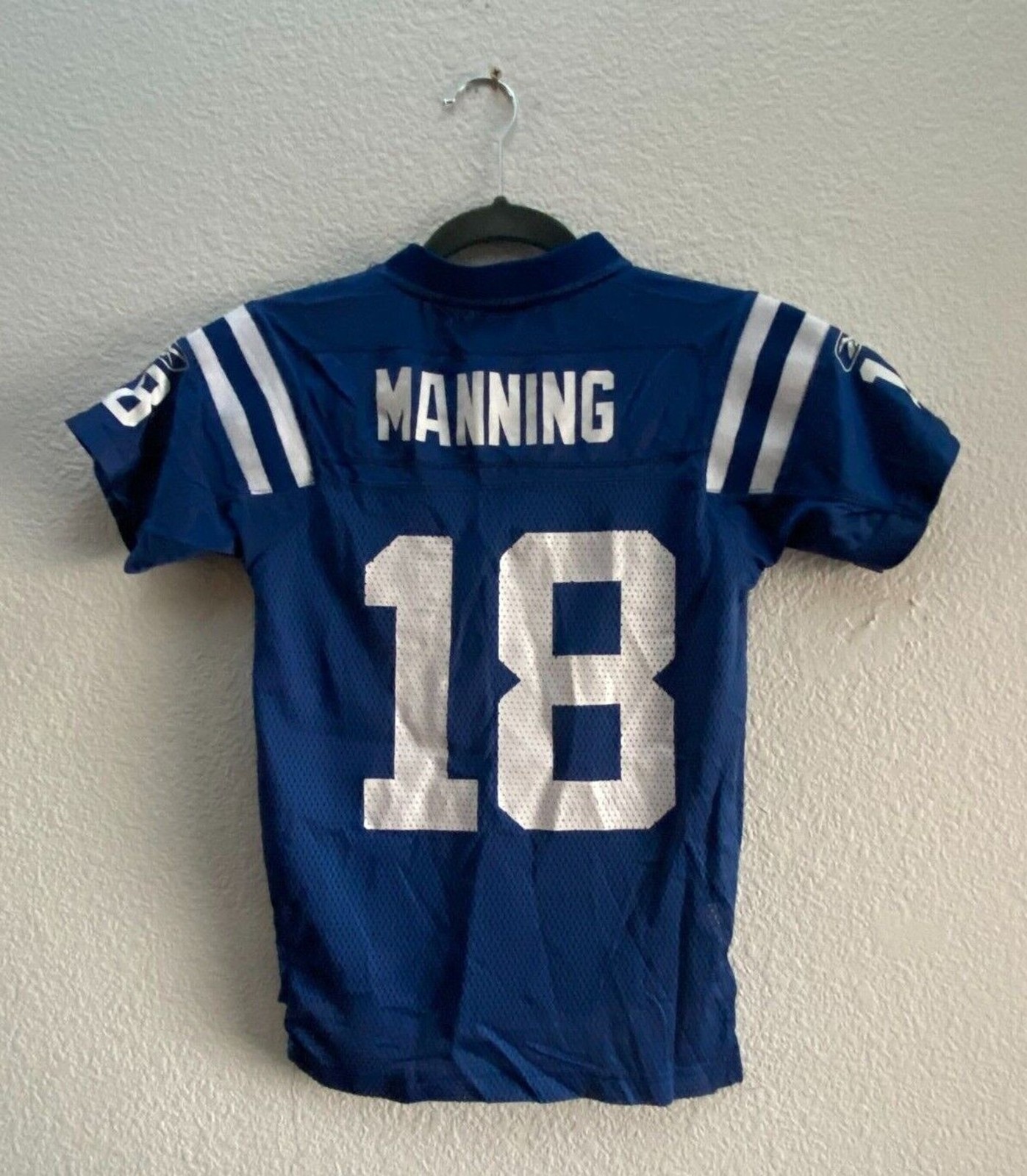 Vintage Peyton Manning #18 Indianapolis Colts Reebok Football Jersey Boys Small