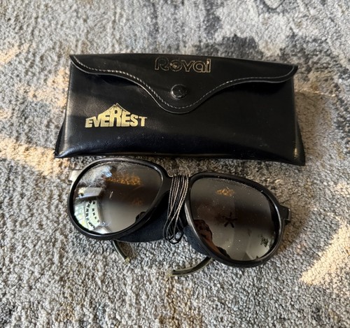 Vintage Ski Optiks Royal Everest Glacier Mountaineering Sunglasses France & Case