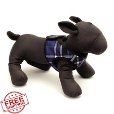Worthy Dog Purple Medium Plaid Step-in Harness