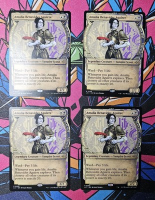 4x Amalia Benavides Aguirre x4 NM Showcase MTG Lost Caverns of Ixalan Unplayed 