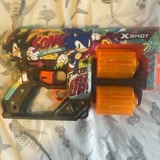 ZURU XSHOT Sonic  Shadow the Hedgehog Dart Blaster Orange/Black