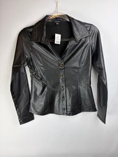 Ambiance Shirt Vegan Leather Medium Black But...