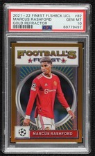 2021 Finest Flashbacks UCL Gold Refractor 42/50 Marcus Rashford #82 PSA 10 1mw9