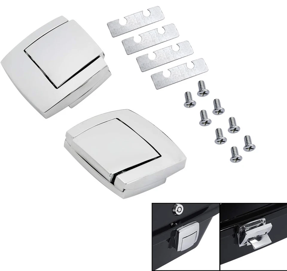 2x For Harley Davidson Classic Electra Glide Ultra 1980-13 Tour Pack Pak Latches - Image 2 of 4