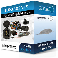 für Mercedes Sprinter 1995-12.1999 Towtec E-Satz 7Polig Fahrzeugspezifisch