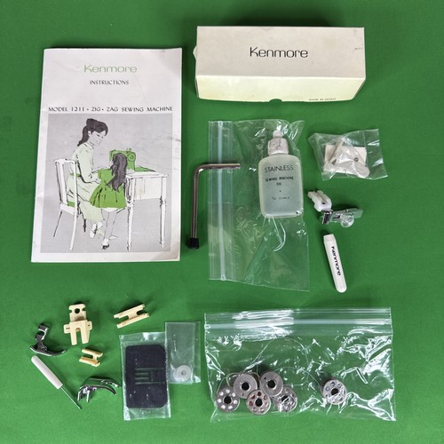 Kenmore 1211 for 12112 Zig Zag Sewing Machine Instructions-Manual & Accessories - Picture 8 of 8