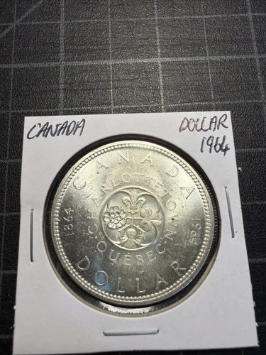 Canada Silver 1 Dollar 1964 Nice Unc