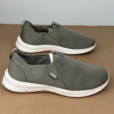 Ryka Revive Women's Slip On Sneakers Size 11W Olive Green Walking Shoes