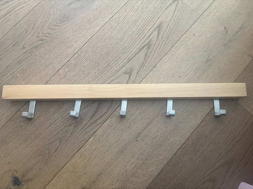Top Garderobe Aufhängung Holz Haken Ikea Tjusig 60cm - Bild 1 von 3