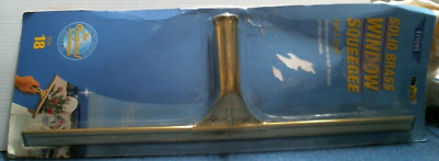 Ettore Solid Brass Window Squeegee 18''  (10018) FS