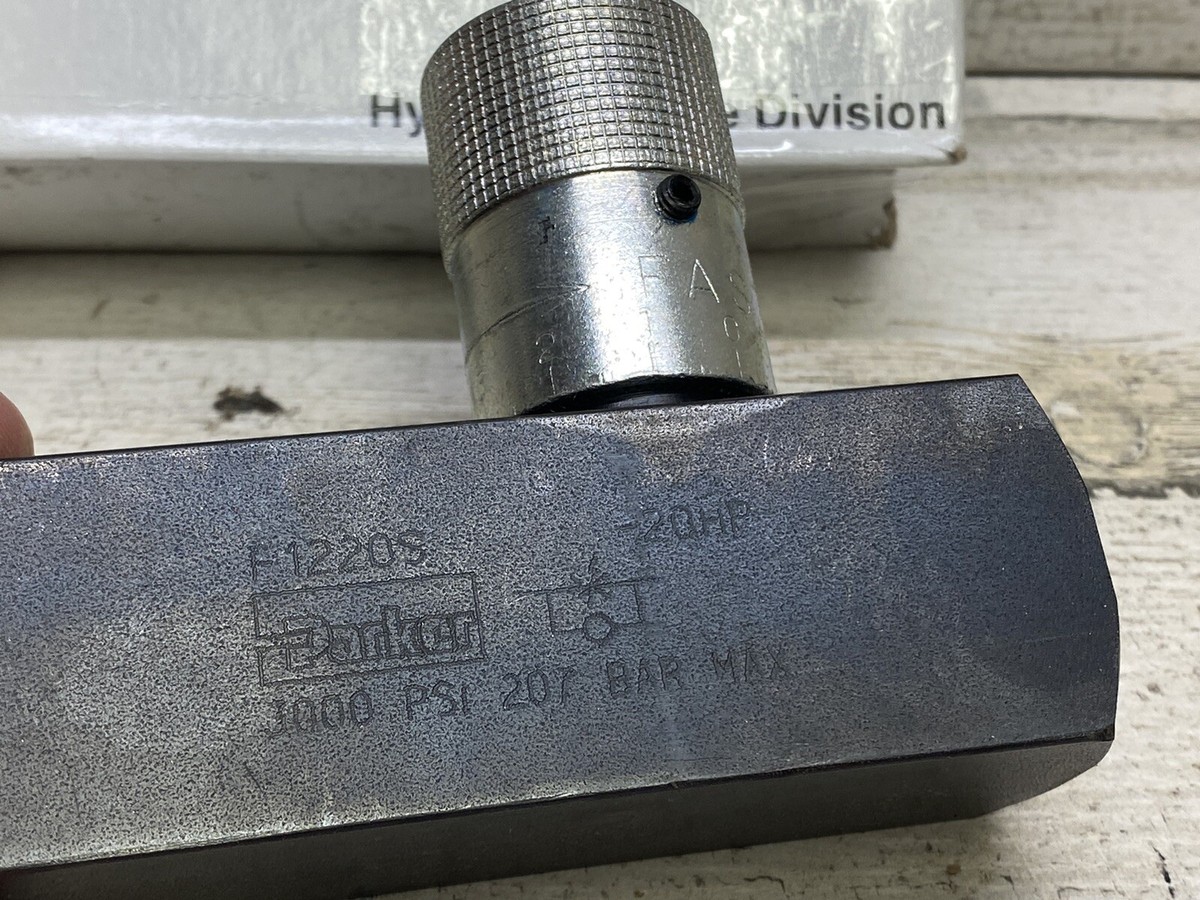 Valvola Di Controllo Flusso Idraulico Parker F1220S – 3000 PSI – Nuova - Foto 5