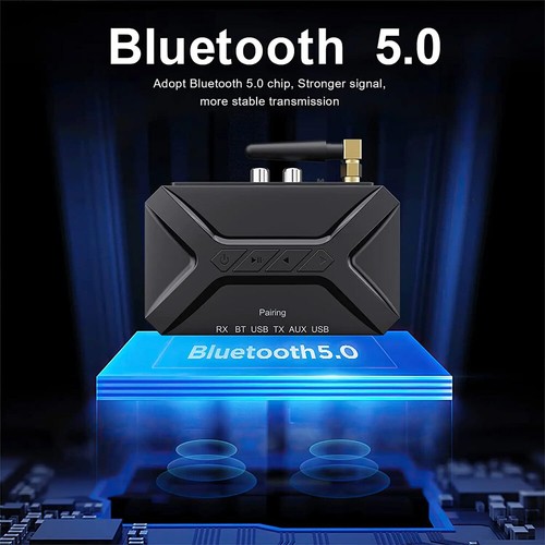 Bluetooth Receiver 2IN1 Wireless Audio Transmitter AUX RCA HiFi Music Adapter - Picture 4 of 12