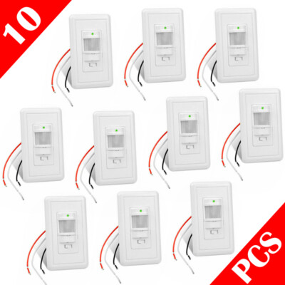 Auto On/Off Infrared PIR Occupancy Vacancy Motion Sensor Wall Light Lamp Switch