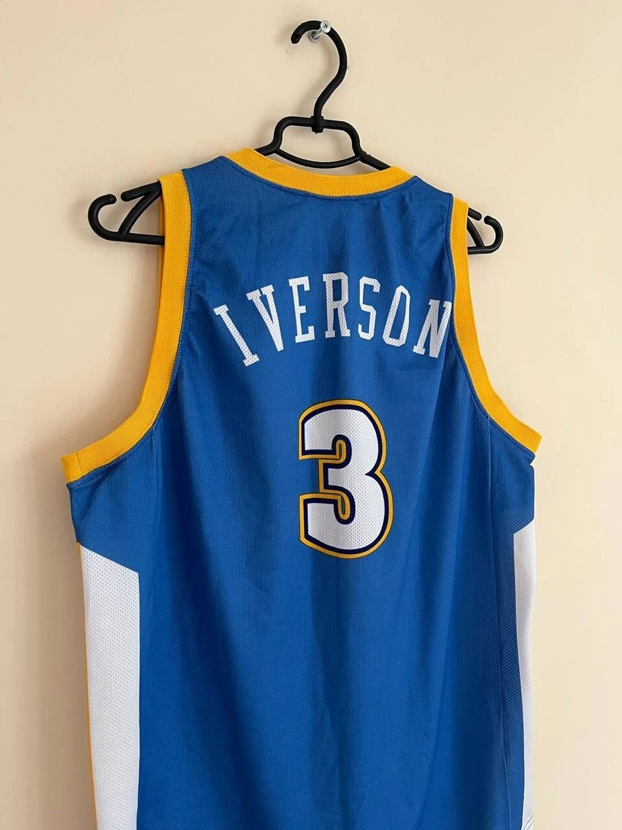 Ride Quilt område Allen Iverson Denver Nuggets Vintage NBA Champion Jersey Basketball Shirt  Sz XL | eBay