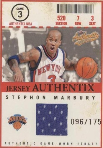 2002-03 Fleer Authentix Stephon Marbury #50 Phoenix Suns | eBay