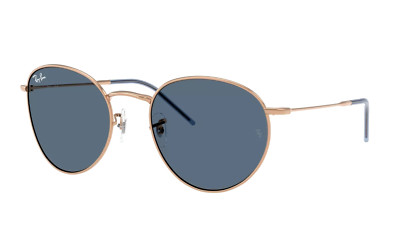 小物 RayBan sunglasses round l Blue lens RAY-BAN ROUND REVERSE Sunglasses RB R0103S 9202/3A Rose Gold